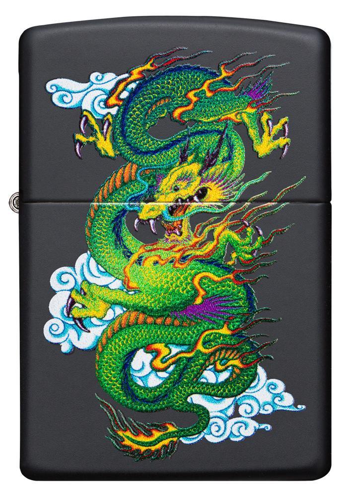 Zippo Black Matte Dragon Pocket Lighter Zippo